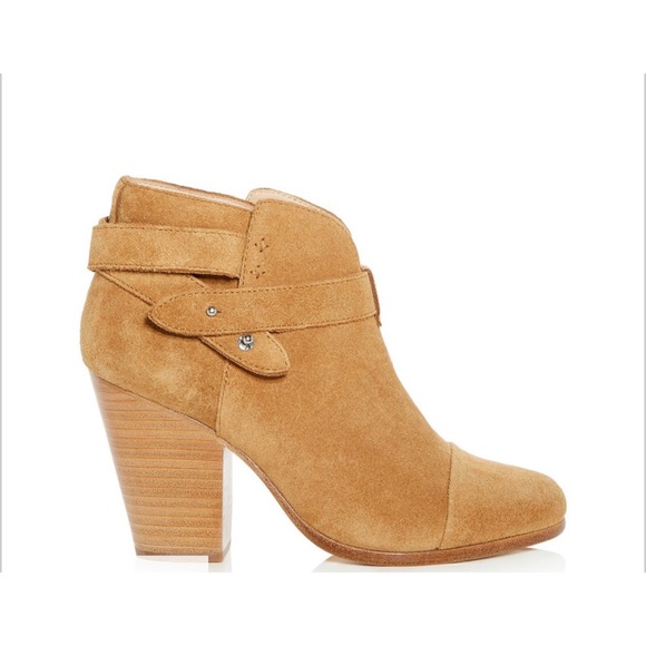 Rag & Bone Harrow Suede Booties Tan 37 NIB - Picture 4 of 9